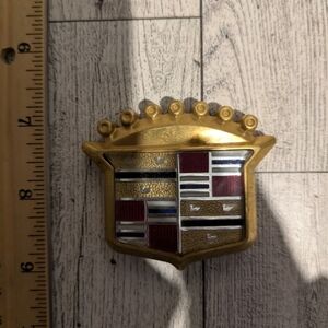 Cadillac Gold and Multicolor Emblem